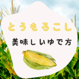 とうもろこし 美味しい ゆで方